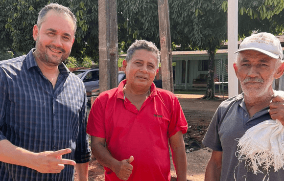 Em Cujubim/RO: Luiz Paulo, pré-candidato a estadual, conversa com lideranças políticas, visita projeto social e concede entrevistas